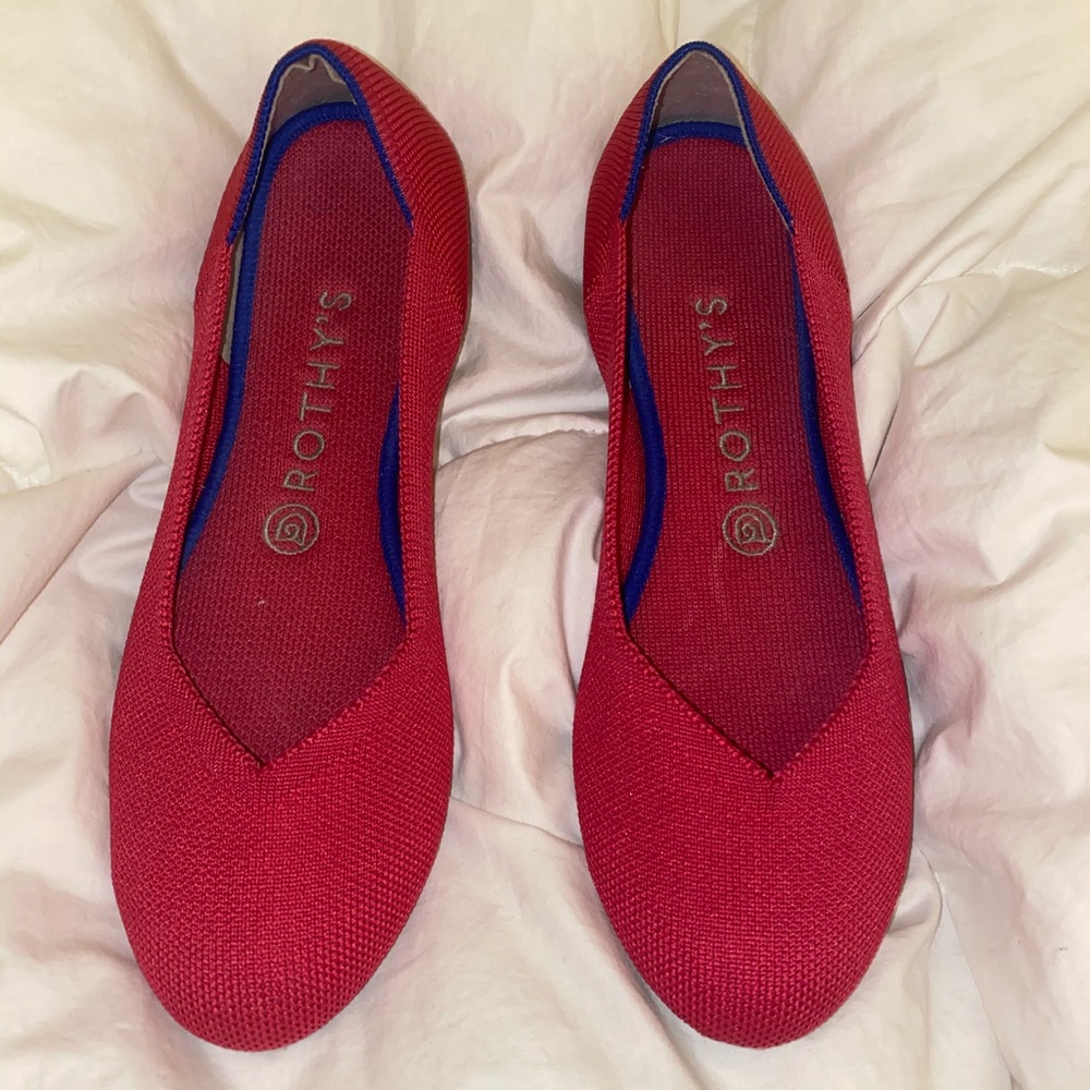 Sz 9 Hot Pink Rothy’s Flats